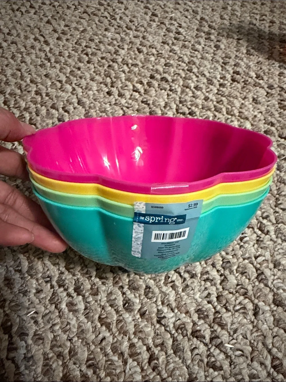 The Spring Shop Pink & Teal Plastic Party Tableware Set